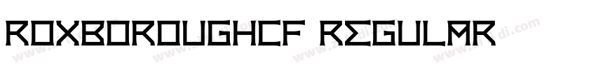 RoxboroughCF Regular字体转换